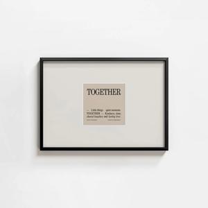 프레임 투게더, 레터링 모던 인테리어 거실 침실 현관 벽 그림 액자