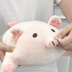 모찌꿀꿀 돼지 인형 동물 무릎인형 안고자는 애착 바디필로우 37cm
