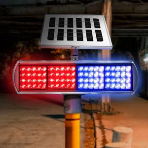 LED 태양광 경광등 장방형 쏠라 경고등 고속 도로 건설현장 공사장 주차장 24시 양방향