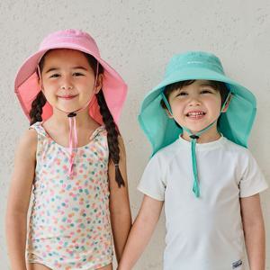어린이 UV 자외선차단 플랩캡 여름 모자 자외선차단 키즈 버킷햇 물놀이