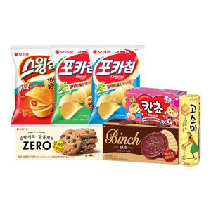 달달짭짤 과자(포카칩,스윙칩,칸쵸 등) 7종