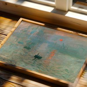 클로드 모네 명화 캔버스 포스터 108종/55. 인상, 해돋이