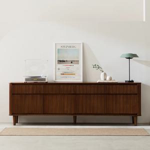 뮤이 템바보드 거실장 tv 다이 선반 티비장(2000/월넛)