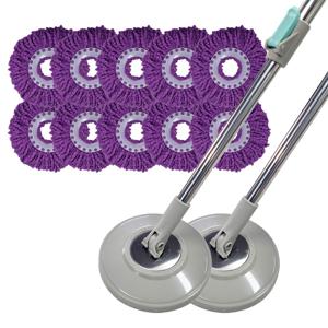 상하레버 회전 동글이봉세트 2개 + 보라걸레 10장