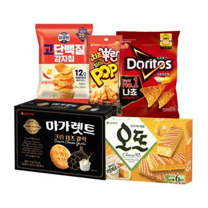 치즈 과자(오뜨,치킨팝,도리토스 등) 5종