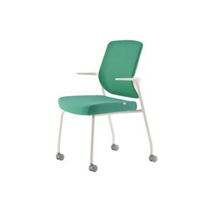 보나 학생 공부 책상 의자 VN44A 화이트 플로팅 팔걸이 바퀴 타입