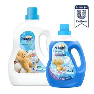 스너글 딥클린 액체세제 2.7L + 초고농축 섬유유연제 4L