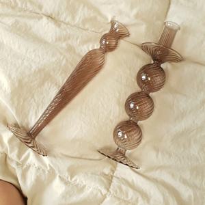 글라스 촛대 오브제 거실 인테리어 소품 촬영 집들이 선물 캔들 홀더