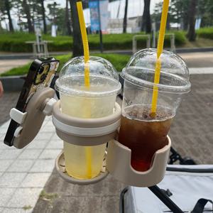 유모차컵홀더3in1 선풍기 핸드폰 거치대