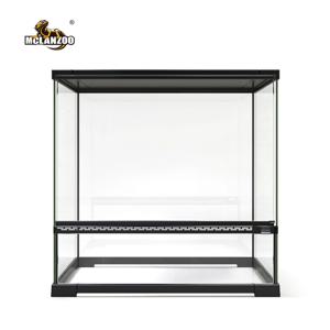 테라리움 케이지 45X45X45 파충류 양서류 도마뱀 유리 사육장 하우스 비바리움