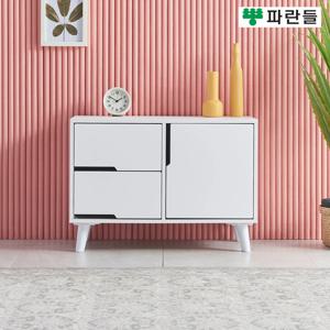 파란들가구 785 콤비 수납장 2단서랍장 다용도수납장