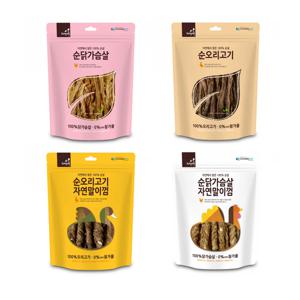 애견 육포 영양간식 순살건조 오리고기 닭고기 저칼로리 수껌