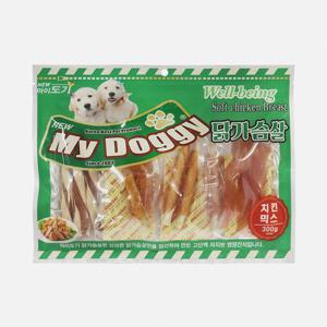 마이도기 잘먹는 강아지대용량간식 300g 치킨믹스