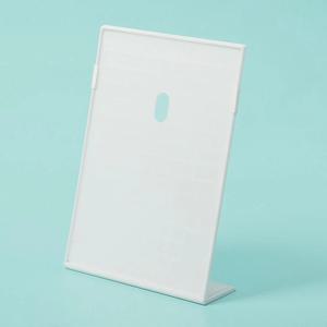 메모꽂이 l자 세로형 아크릴 쇼케이스 a4 화이트