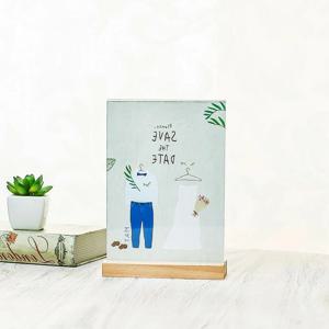 메모꽂이 우드 스탠드 아크릴 쇼케이스 꽂이