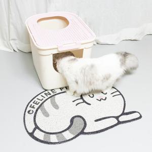 고양이 화장실 매트 사막화방지매트 발판 모래 코일 매트