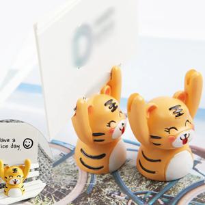 호랑이 회사 학교 사진 명함 메모 보관 꽂이1P
