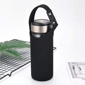 생수 물병 파우치 텀블러 주머니 손잡이 핸디파우치 보틀 가방 블랙 500ml