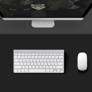 블랙 60X30 와이드 데스크매트 보호매트 책상깔판