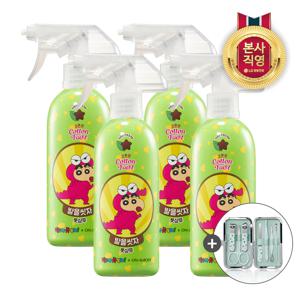온더바디 코튼풋 풋샴푸 짱구초코민트 385ML x 4개 + 짱구 패디큐어 세트