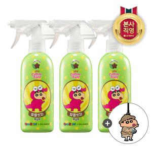 온더바디 코튼풋 풋샴푸 짱구초코민트 385ML x 3개 + 짱구 러기지택