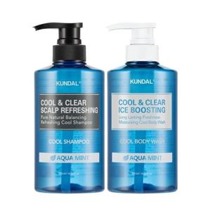 쿨 샴푸 500ml +쿨 바디워시 500ml 세트