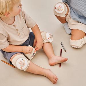 이중 에어퍼프 유아 토끼 무릎보호대 2p (선물박스)