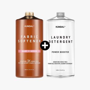 시그니처 3배 초고농축 리치 퍼퓸 엑스퍼트 섬유유연제1580ml + 세탁세제 1580ml