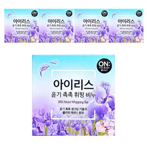 온더바디 촉촉 휘핑비누 세안비누 90gx5개 / 아이리스향