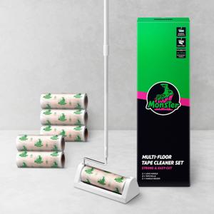 테이프 클리너 먼지제거 돌돌이 세트 (롱핸들+전용거치대+리필2P)