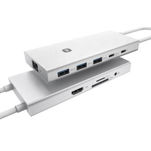 [해외] 10in1 C타입 미러링 멀티포트 USB 허브