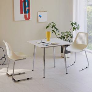 스칸디 제트라 크롬 800 2인 포세린 통 세라믹 식탁세트 3colors