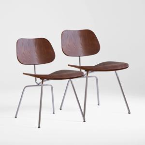 비니 크롬 DCM 카페 디자인 식탁의자 1+1 2colors
