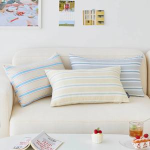 미드센츄리 스트라이프 소파 직사각쿠션 30x50