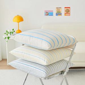 미드센츄리 스트라이프 거실방석 두꺼운방석 큰방석 대형