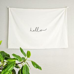 헬로 오트밀 고리 100x70 가림막커튼 가리개커튼 창문가리개 바란스 공간분리 벨크로