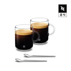 공식 버츄오 머그컵 세트 미디엄 (머그컵 490ml 2개+스푼 2개 세트)