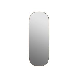 프레임미러L FRAMED MIRROR L TAUPE/CLEAR