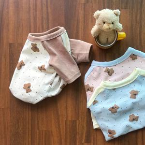 강아지 티셔츠 테디 나그랑 긴소매 봄 가을옷 실내외복 이너티