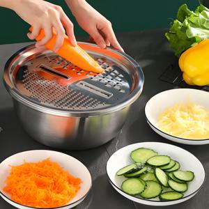 스텐 믹싱볼 채칼 슬라이서 세트