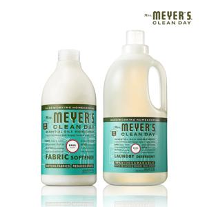 미세스마이어스 세탁세제 1.8L + 섬유유연제 1L 바질향