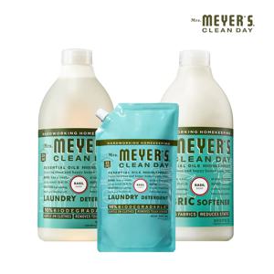 미세스마이어스 세탁세제 1.8L + 세탁 세제 1L + 섬유유연제 1L 바질향