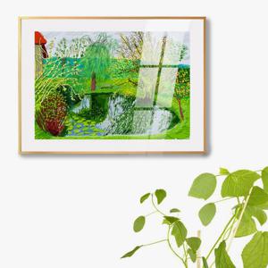 678호크니-봄은 취소할 수 없다/캔버스천메탈프레임액자 아크릴액자 매트액자 풍경화