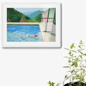 679호크니-예술가의 초상화/캔버스천메탈프레임액자 아크릴액자 매트액자  컨템포라리 모던아트