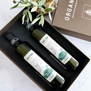 디쿱 유기농 올리브오일 올리브유 선물세트 엑스트라버진 냉압착 올레오칸탈 500ml 2병