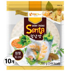 타이키 월남쌈 16cm 원형 100g x 10개