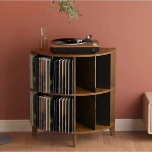 [해외] LP수납장 LP랙 장식장 미드센츄리 수납장 다용도