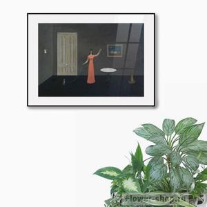 1712거트루드 아베크롬비-어디서 또는 언제/캔버스천 아크릴 매트프레임액자 초현실주의명화