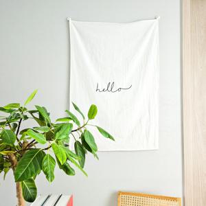 헬로 오트밀 고리 70x100 가림막커튼 가리개커튼 창문가리개 바란스 공간분리 벨크로