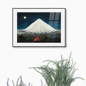 1718거트루드 아베크롬비-하얀산/캔버스천 아크릴 매트프레임액자 초현실주의명화